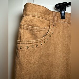 Lauren Jeans Co. Vintage Ralph Lauren Cinnamon Sz 22W Plus Jeans Studded Leg EUC